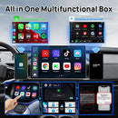 CarlinKit Android 13 LED AI Box Kabelloses CarPlay Kabelloses Android Auto Smart Car Multimedia Box Qualcomm Chip SD Erweiterbar auf 512GB