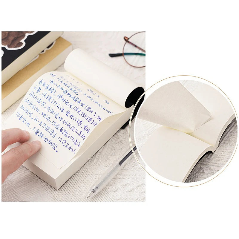 Kawaii 500 Pages Blank Notebook for Students Sketching Graffiti Thick Tearable Notebook Stationery Sketchbook Korean Stationery