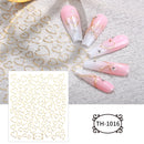 3D Bunny Nail Art Sticker Decals Decorations Easter Egg Design Cute Cartoon Rabbit Flower Nail Stickers Sliders for Manicure
