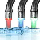 ZhangJi LED Leuchthahn-Düse RGB Farblicht Blinkend Temperatur Perlator Wassersparendes Küchen-Badezimmer-Zubehör