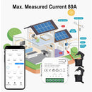 Tuya Smart Life WiFi Energy Meter 80A Bidirectional 2 Channel with Clamp App Monitor Solar Export and Import Power AC110V/240V