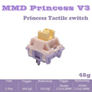 MMD Princess V2 V3 Switches Keyboard Switch Banana Splits Linear Tactile Mechanical Keyboard Custom GMK67 Holy Panda Switches