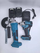 125mm Brushless Electric Angle Grinder 18V Battery Devices Combo Kit Impact Wrench for Makita Battery Power Tool Sets