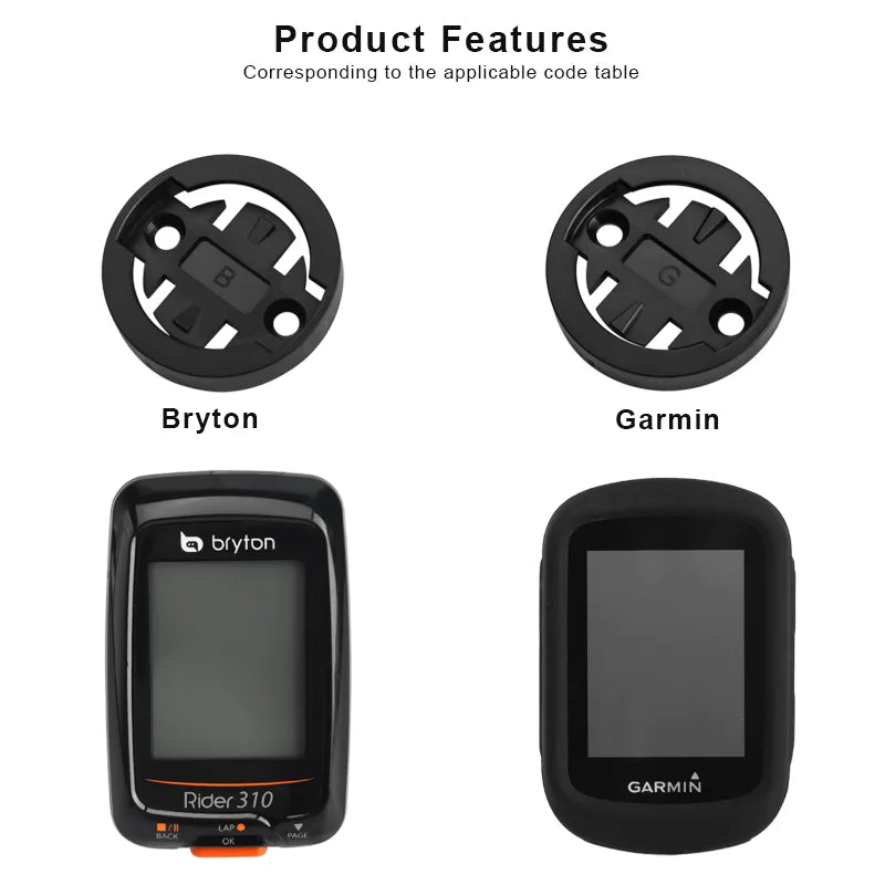 Bike Computer Bracket Mount Base For Garmin Bryton Wahoo Cateye Bicycle Computer Mount Adapter Base Plastic Replacement Part