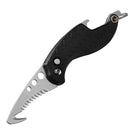 Tragbares Klappmesser Express Paketmesser Geschenk Schlüsselanhänger Gezacktes Hakenmesser Outdoor Camping Handgepäck Überlebenswerkzeug Kartonöffner