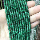 Natural Agates Tiger Eye Chalcedony Jades Stone Round Rondelle Spacer Beads For Jewelry Making Diy Bracelet Accessories 2X4mm