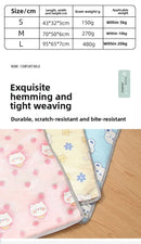 Dog's Nest Cat's Nest Summer Ice Silk Cold Mat Dog's Nest with Pillow Teddy Small Medium Sized Dog Bed Four Seasons Universal