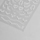 Exquisite Pink Lace Nail Art Stickers 5D Relief Lace Series Nails 3D Decoration Decals DIY Adhesive Manicure Accessories Sticker