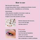 Elegant and delicate pure water drop stickers, makeup accessories, cosplay mermaids Photography props, stage performance accesso