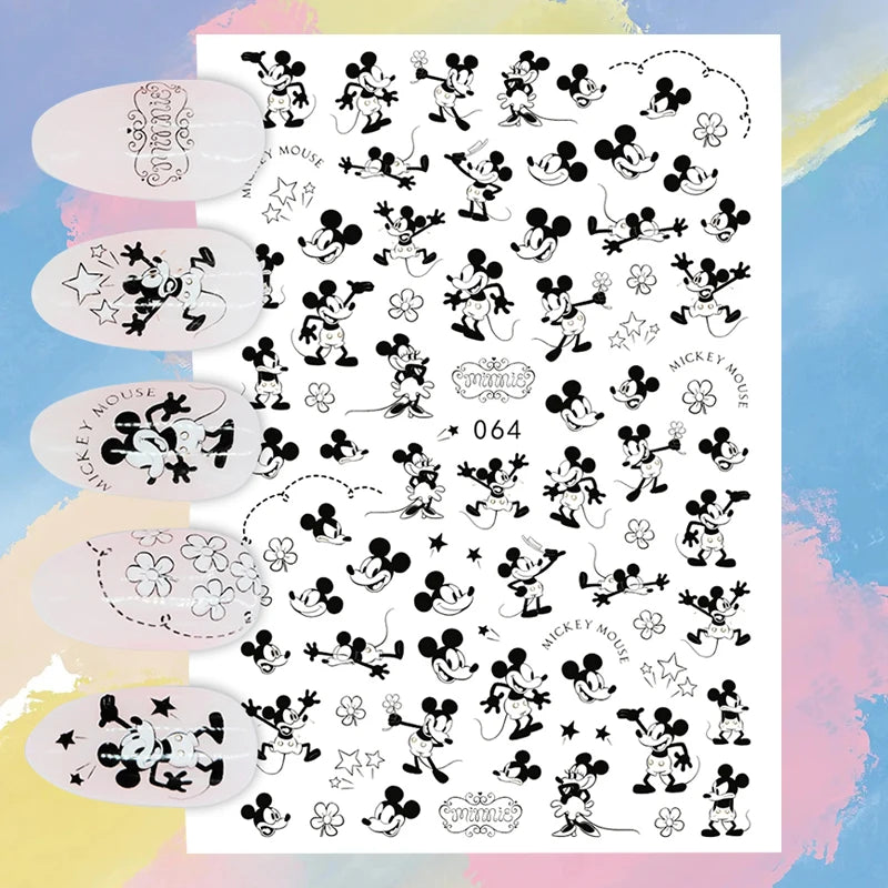 Disney Cartoon Art Deco Decal Nail Slider Lilo & Stitch Tigger Mickey Mouse Nail Sticker DIY Nail Art Ornament Stickers