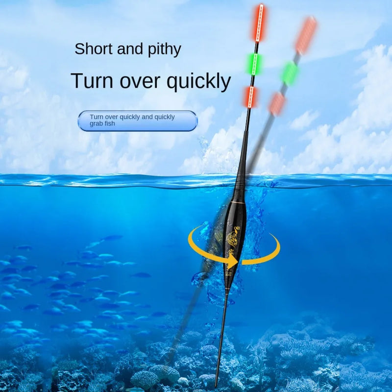 Smart LED Fishing Float 2Light Highly Sensitive Remind Buoy Gravity Sensor Glowing Electric Night Fishing Strobe Long Tail float