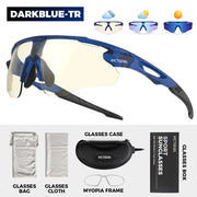 VICTGOAL Photochromatische Radsport-Sonnenbrille für Herren und Damen, Sport-UV400-Schutz, Fahrradbrille, MTB-Mountainbike-Rennradbrille