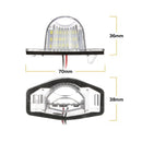 2pcs LED License Plate Lights Assembly for Honda Crv Fit Odyssey Jazz Hrv Frv CR-V Stream 12V SMD Number Lamp Xenon White 6000k