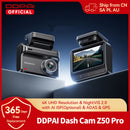 2025 New DDPAI Dash Cam Z50 Pro 4K Car DVR Night Vision 5GHz Wi-Fi GPS ADAS 24h Parking mode Support Front and Rear Camera