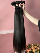 30 40 Inch Raw Hair Bundles Real Real Straight Human Hair Bundles For Black Women 1 3 4 Pcs Brazilian Remy Hair Extensions Black