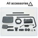 Rozin Black Smart Digital Display Shower Faucet Set Piano Style Rainlfall Bathroom System Grey Digital Mixer Tap Bidet Shower