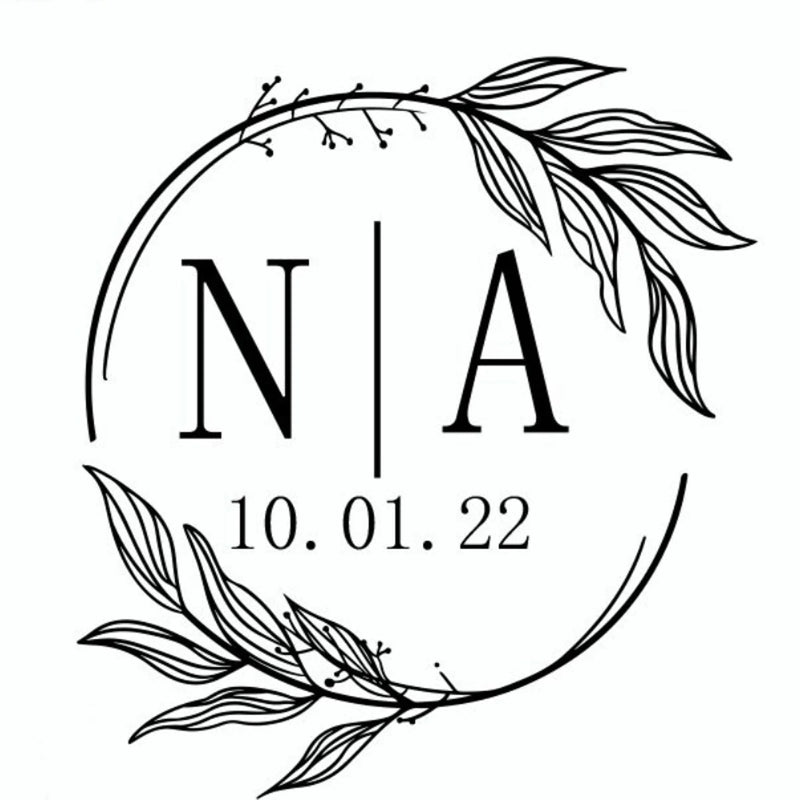 96 Pcs Personalized Round Circle Label Stickers Custom Name Date Thank You Stickers for Bridal Shower Party Favors