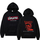 Hoodies THE EXPLOITED Theme Singer Graphic Printing Clothing Hooded Hip Hop Casual Unisex Autumn Winter Fleece Sweatshirts