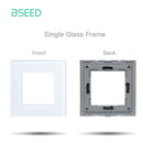 BSEED Zigbee Electric Floor Heating Thermostat LED Sensor Water Gas Boiler Smart Temperature Controller Without Frame Tuya Alexa