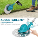 Gisam 10Inch Brushless Electric Lawn Mower 36000RPM Grass Trimmer Length Adjustable Garden Power Tool For Makita 18V Battery Pin