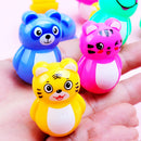 15 Pcs Mini Cartoon Tumbler Kids Party Bulk Toys Birthday Gift Giveaway Pinata Filler Easter Christmas Carnival Party Favor Pack