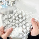 50/10pcs Plastic Transparent Packing Cellophane Bag Polka Dot Candy Cookie Gift Bag DIY Self Adhesive Pouch Candy Bags for Party