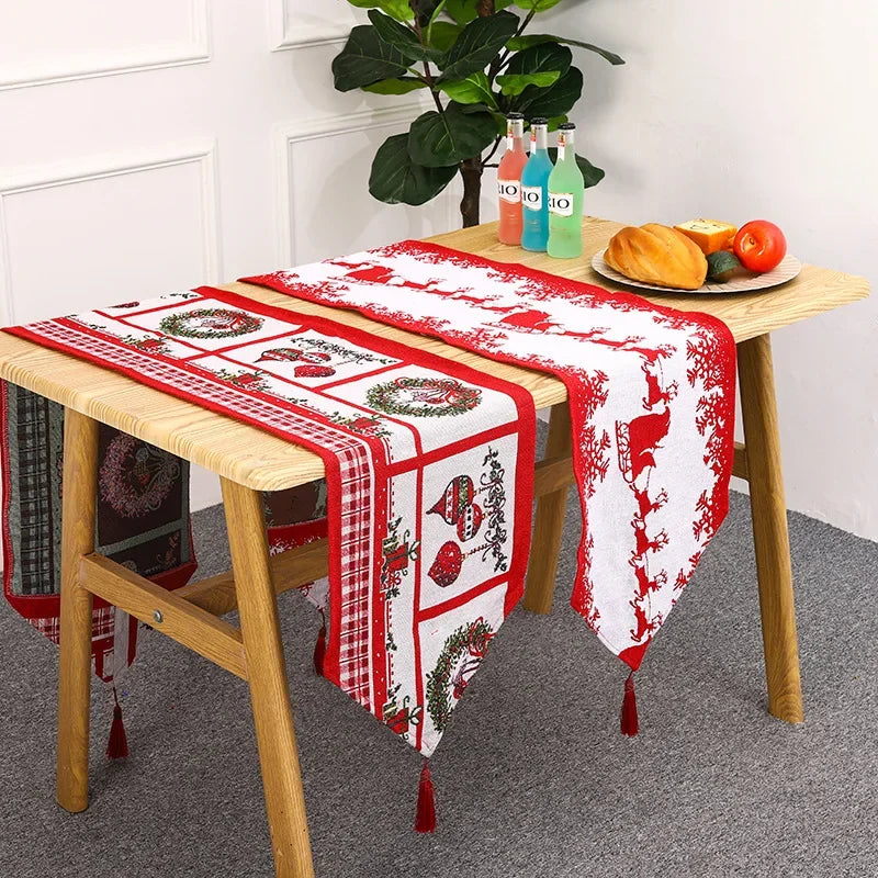 Creative Christmas Home Decoration Table Flag  Placemat Tablecloth