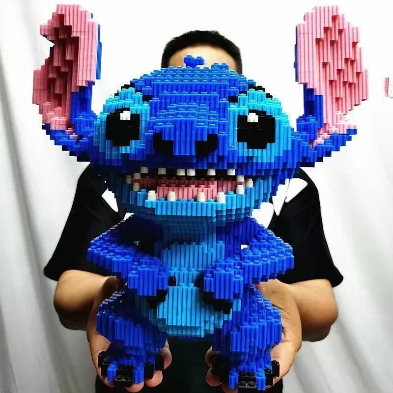 New Disney Building Block Stitch Giant Stitzer Assembly Toy Children's Birthday Gift Puzzle Desktop Decoration Fast Delivery