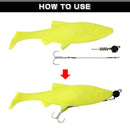 Spinpoler Screwball Jig Head Rig With Stinger For Soft Fishing Lures Steel Wire Treble Hook Perfect For Pike Perch Zander Bass