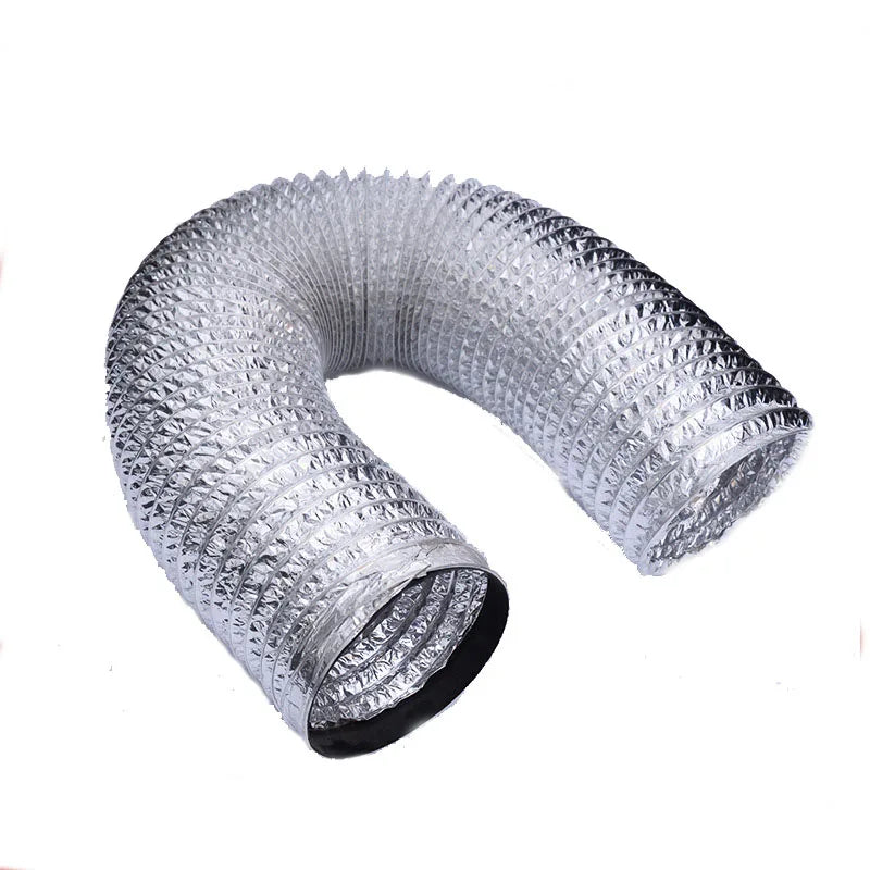 80mm/100mm Aluminum Foil Tube Flexible Ventilation Hose Pipe Air Vent System for Kitchen, Toilet, Hydroponics Extractor Fan Duct