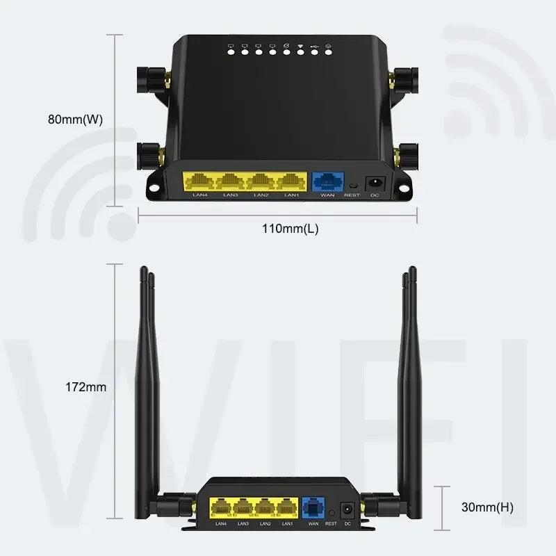 Cioswi WE826 300Mbps 3G 4G Router Wifi NL678-E Modem Sim Card Slot OpenWRT 4*LAN Roteador Access Point for Russia EU