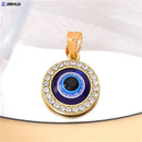 New Crystal Blue Evil Eye Charms Amulet Pendants For Jewelry Making Accessories DIY Designer Bohemia Style Necklaces Supplies