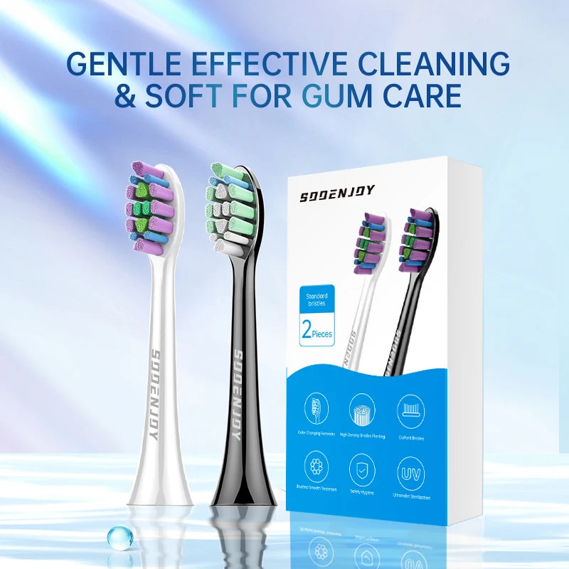 SOOENJOY NB-1 Original Replacement Toothbrush Heads DuPont Soft Sristle Brush Head For NB-1 Sonic Electric Teethbrush