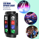 Yiflamefly Spider Stage Light Moving Head Light with 8x10W RGB LEDs Beam DJ Lights For Party Disco Wedding Live Stage Lighting