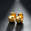 ZORCVENS Rose Gold Color Stainless Steel Hoop Earrings for Women Small Simple Round Circle Huggies Ear Rings Accessories