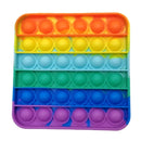 Pop Reliver Stress Souptoy Rainbow Colorful Push Bubble Antistress Adult Children Simple Dimple Relieve Autism Toy Party Gift AM