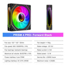 PRISM 4 PRO Computer Chassis Fan 120mm ARGB 12V 4Pin PWM Cooling Fan 5V 3PIN Infinite Mirror Light Effect CPU Cooling Fan
