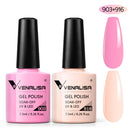 2pcs*7.5ml VENALISA Nail Gel Polish Glitter Gel Lacquer Base Nowipe Top Nail Art Salon Soak off Organic UV LED Nail Gel Varnish