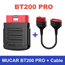 MUCAR BT200 BT200 PRO Car Scan Tool OBD2 Diagnostic Tool Full System Diagnosis scanner for all car 15 Reset Code Reader
