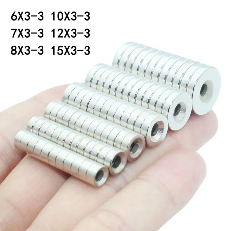 5-100 pcs Strong Magnets Countersunk Round NdFeB Neodymium Magnet  N35 Permanent  Super Strong Powerful Magnets With hole