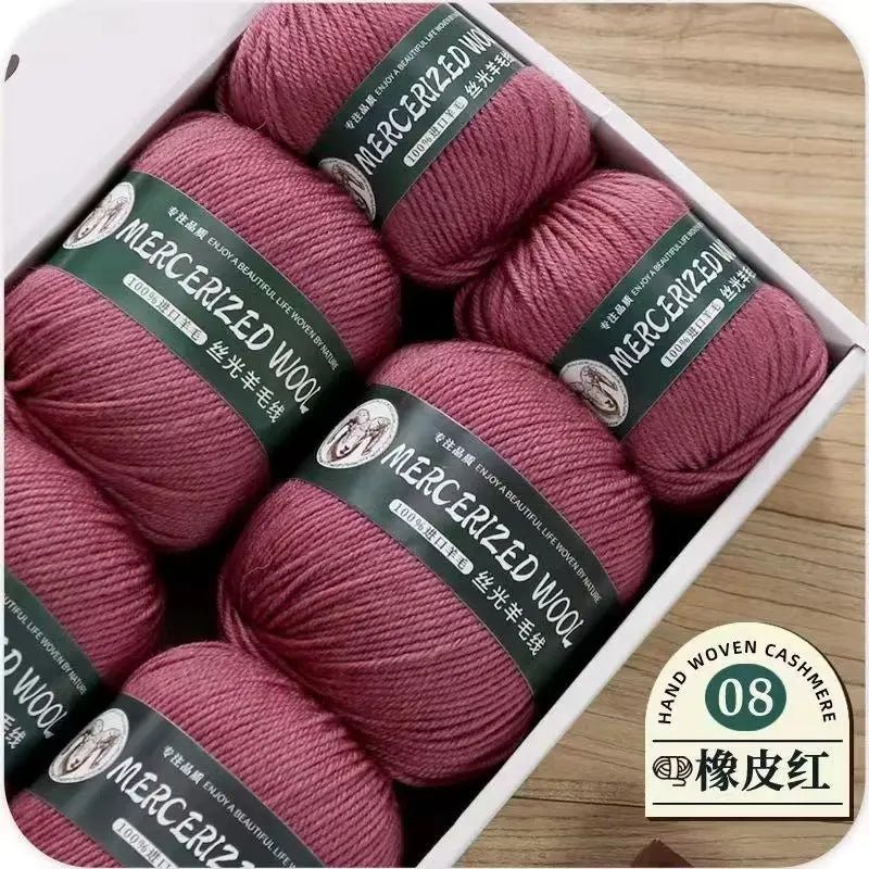 Hand-knitted Mongolian Cashmere Yarn for Cardigan Hat and Sweater, Worsted Woolen Wool, Hand-knitted Thread, 100g