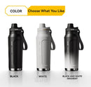 1L Insulated Cold Water Bottle Thermos Stainless Steel Tumbler Qutdoor Sports Handle Vacuum Flasks Double Wall Cup