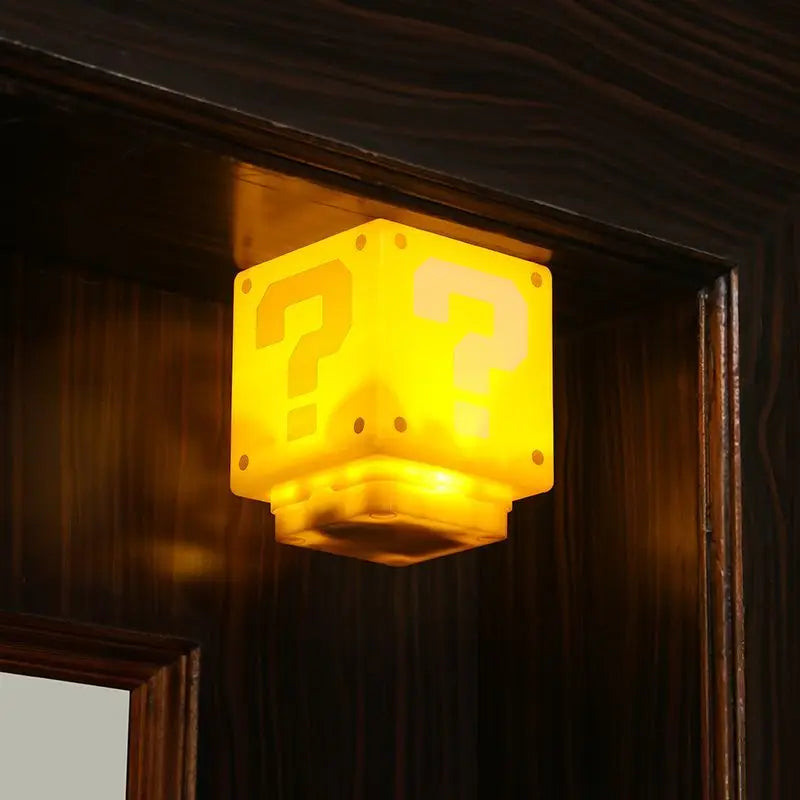 8cm Super Mario Bros Lamp with Music Night Light USB Charging Desk Lamp Light for Kids Birthday X-mas Gifts