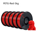 KingRoon 5KG 10KG PLA PETG Filament 1.75mm 3D Printer Plastic No Bubble Spool 3D Printing Materials for 3D Printers