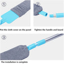 Long Handle Dust Mops Floor Ceiling Cleaning Mops Bed Bottom Dust Cleaner Sofa Dust Removal Brush Household Cleaning Tool