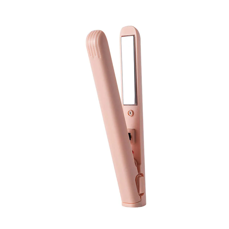 USB Portable Cordless Hair Straightener Curler Easy To All Hair Types USB Rechargeable Curling Iron