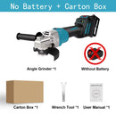 125MM Brushless Electric Angle Grinder Variable Speed M14 Cutting Machine Woodworking Power Tool for Makita 18v Battery