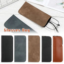1Pcs Soft Leather Reading Glasses Bag Case Waterproof Solid Sun Glasses Pouch Simple Eyewear Storage Bags Eyewear Accessories