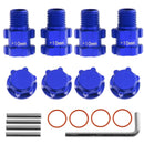 4PCS Wheel Hex Hubs Adapter 14mm to 17mm 10mm Widen for Arrma 1/10 3S Granite Mega Senton NEW BIGROCK Typhon - Off-Road RC Car