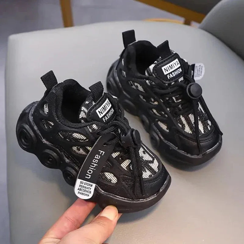 New Children Casual Shoes for Boys Girls Sneakers Autumn Kids Sports Luminous Shoes Baby Mesh Breathable Soft Running 1-6Years